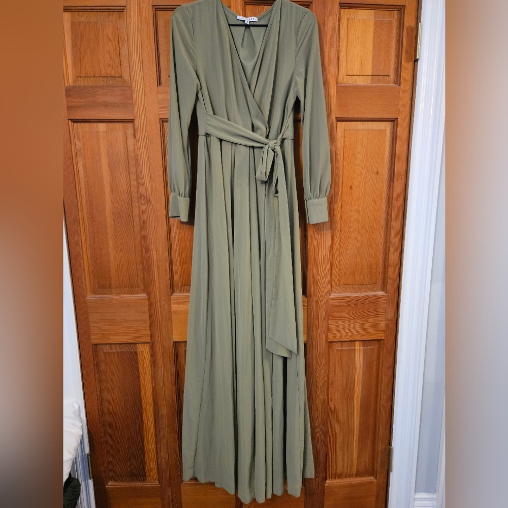Baltic Born Celine, Olive Green Maxi Dress